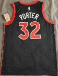 Maillot de Basket #32 Porter Raptors Noir Statement Edition